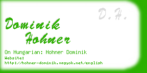 dominik hohner business card